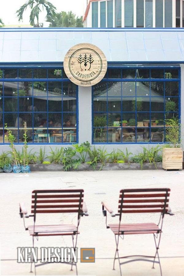 Thiết kế quán cafe cây xanh Gardenista